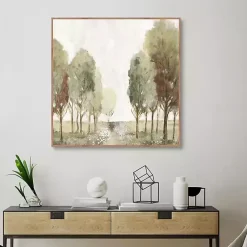 Kirklands Home Valley of Green Framed Canvas Art Print New