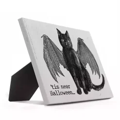 Halloween>Kirklands Home Vampire Cat Halloween Tabletop Decoration