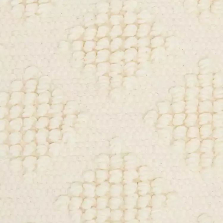Pillows>Kirklands Home Vanilla Knotted Diamond Throw Pillows, Set of 2 Ivory