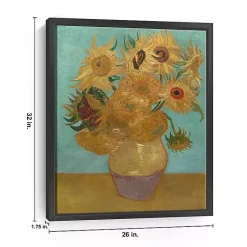 Kirklands Home Vase with Twelve Sunflowers Canvas Art Print Clearance