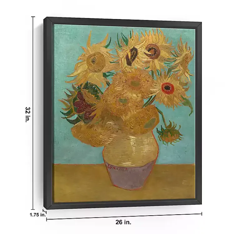 Kirklands Home Vase with Twelve Sunflowers Canvas Art Print Clearance