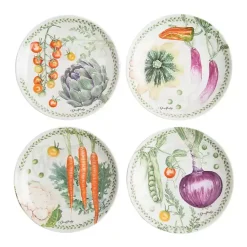 Kirklands Home Vegetable Garden Salad Plates, Set of 4 Multi Sale