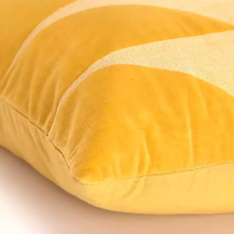 Pillows>Kirklands Home Velvet Monochrome Shapes Throw Pillow Yellow