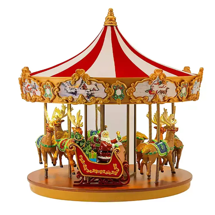 Christmas Decorations>Kirklands Home Very Merry Pre-Lit Musical Carousel Multi