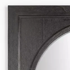 Kirklands Home Victor Black Wood Vault Wall Mirror Hot