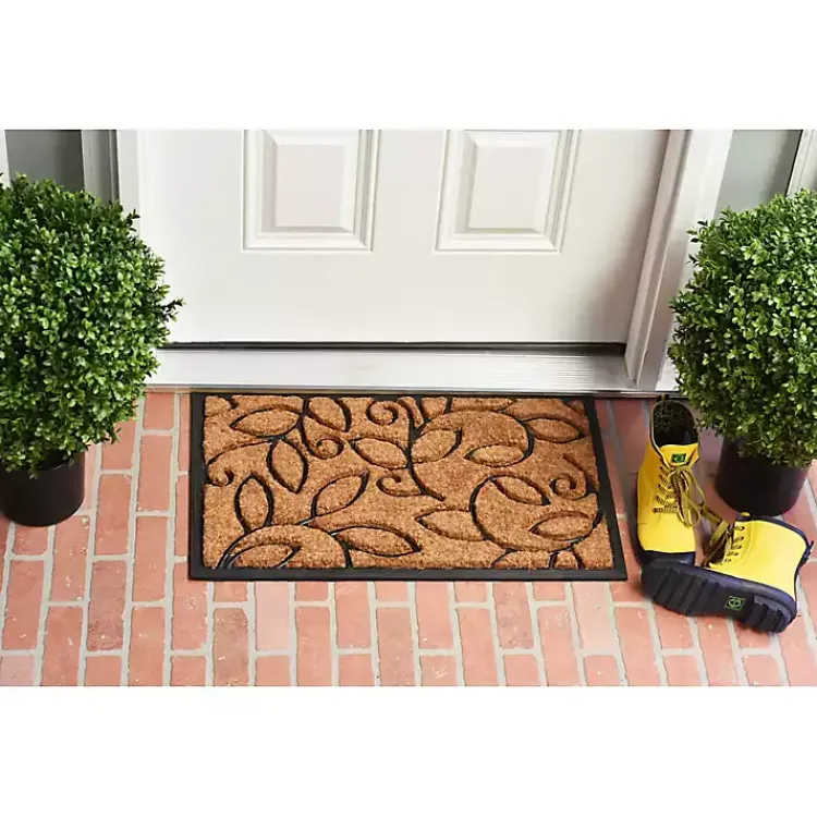 Kirklands Home Vine Leaves Swirl Doormat, 36x24 in. Sale