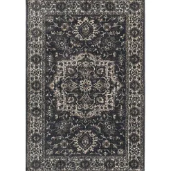 Kirklands Home Vintage Annabe Area Rug, 5x7 Blue New