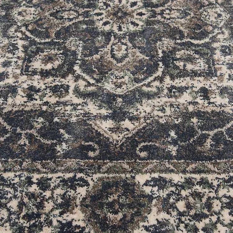 Kirklands Home Vintage Annabe Area Rug, 5x7 Blue New