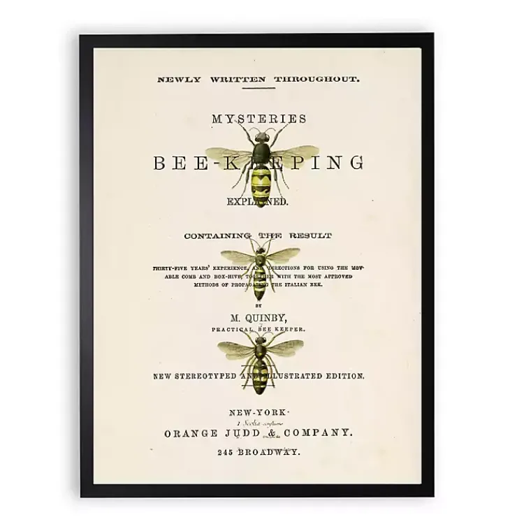 Kirklands Home Vintage Bee Keeping Framed Art Print Discount