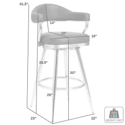Kirklands Home Vintage Faux Leather Justin Bar Stool Brown Sale