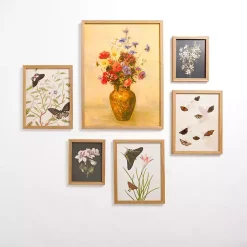 Kirklands Home Vintage Floral Framed Art 6-pc. Gallery Set Multi Discount