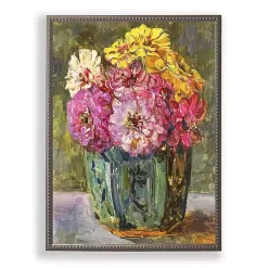 Kirklands Home Vintage Floral IV Beaded Framed Art Print Hot