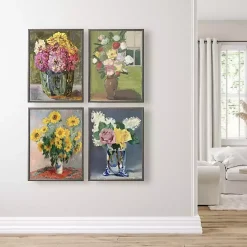 Kirklands Home Vintage Floral IV Beaded Framed Art Print Hot