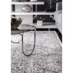 Kirklands Home Vintage Floral Minta Area Rug, 8x10 Hot