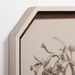 Kirklands Home Vintage Floral Octagon Framed Art Print Best