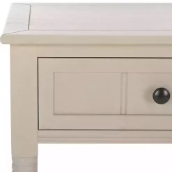 Kirklands Home Vintage 2-Drawer Samantha Console Table Gray Best