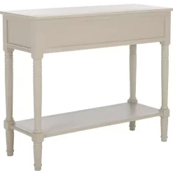 Kirklands Home Vintage 2-Drawer Samantha Console Table Gray Best