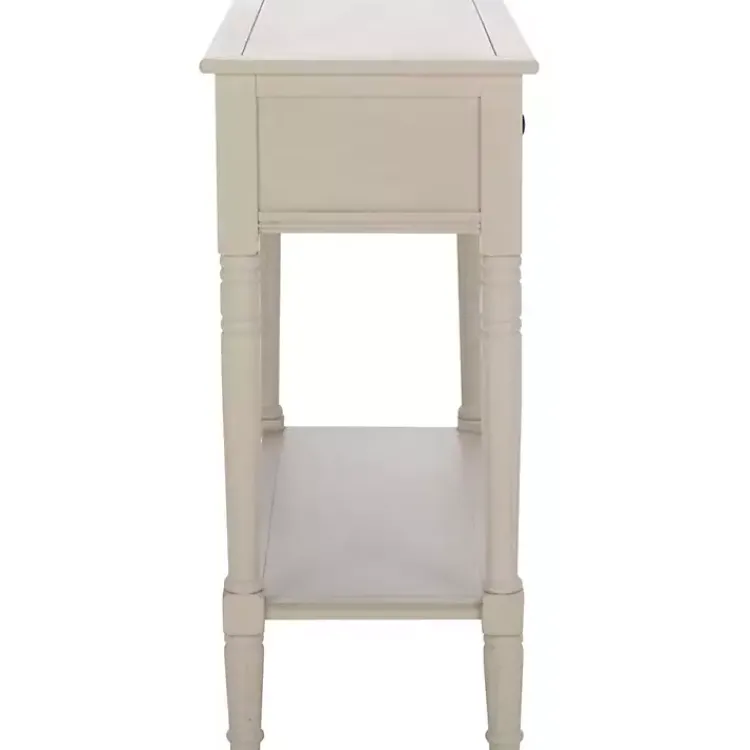 Kirklands Home Vintage 2-Drawer Samantha Console Table Gray Best