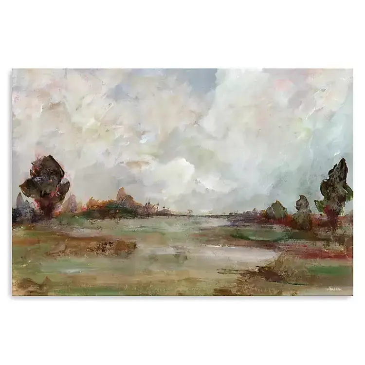 Kirklands Home Vintage Landscape Canvas Art Print, 48x32 in. Green Hot