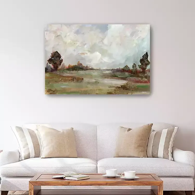 Kirklands Home Vintage Landscape Canvas Art Print, 48x32 in. Green Hot