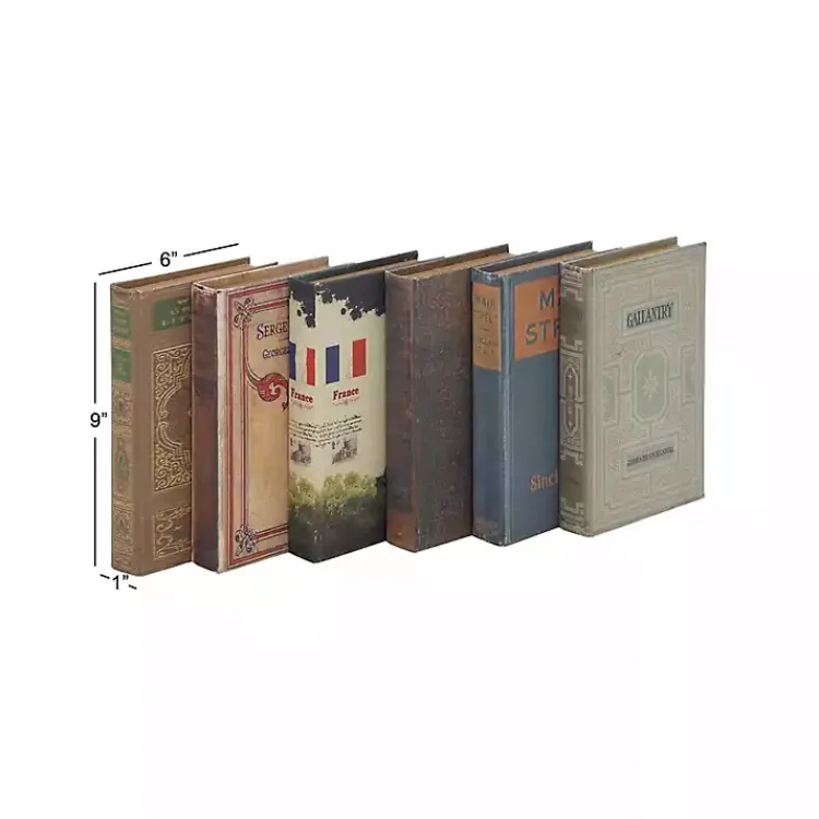 Baskets & Boxes>Kirklands Home Vintage Library Decorative 6-pc. Book Box Set