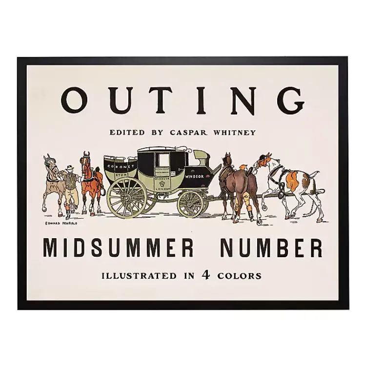 Kirklands Home Vintage Midsummer Magazine Cover Framed Wall Art Clearance