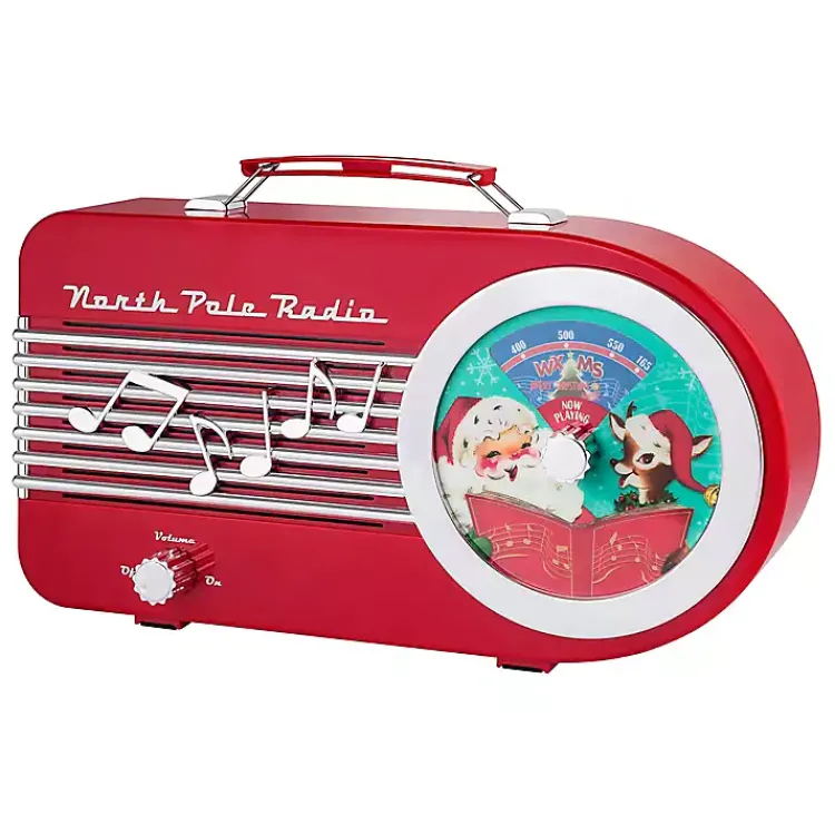 Christmas Decorations>Kirklands Home Vintage North Pole Radio