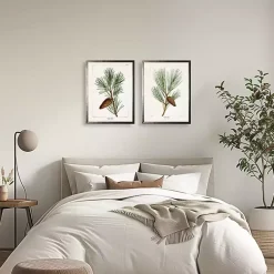 Kirklands Home Vintage Pine Leaves Framed Art Prints, Set of 2 Hot