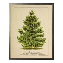 Christmas Art & Wall Decor>Kirklands Home Vintage Pine Tree Framed Art Print