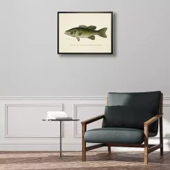 Kirklands Home Vintage Small Mouthed Bass Framed Art Print Hot