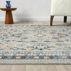 Kirklands Home Vista Blue Beige Area Rug, 5x7