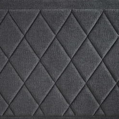 Kirklands Home Viv Charcoal Diamond Tufted Queen Bed Frame Gray Best