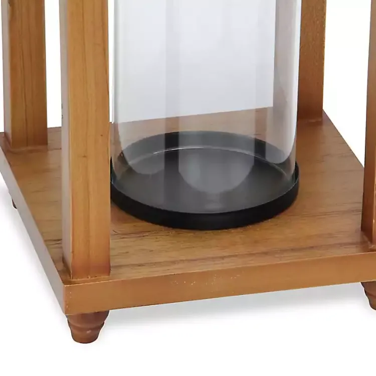 Lanterns>Kirklands Home Vivora Wooden Open Lantern, 20.5 in.