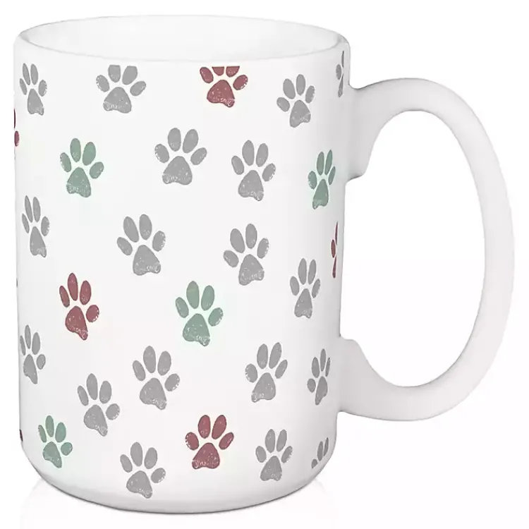Christmas Dining & Entertaining>Kirklands Home Waiting for Santa Paws Mugs, Set of 2
