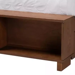 Kirklands Home Walnut Rattan Queen Storage Bed Brown Online