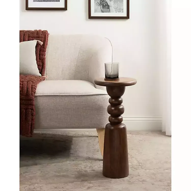 Kirklands Home Walnut Tirollo Accent Table Brown Online
