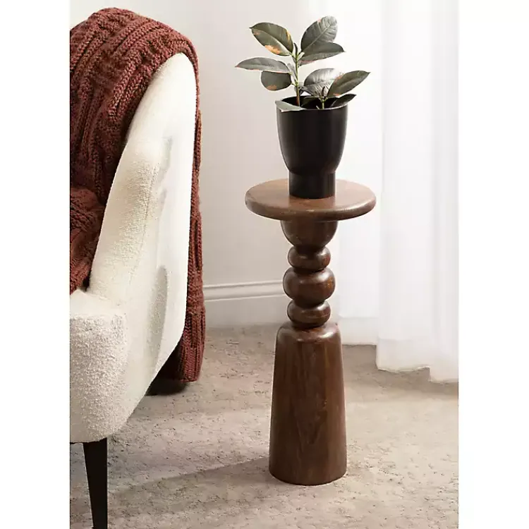 Kirklands Home Walnut Tirollo Accent Table Brown Online