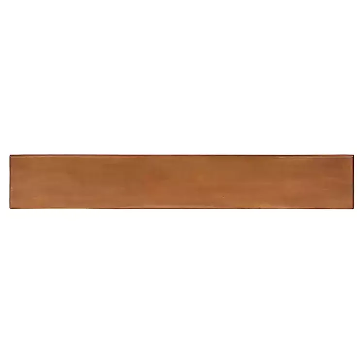 Kirklands Home Walnut Wood Alia Shelf with Hooks New