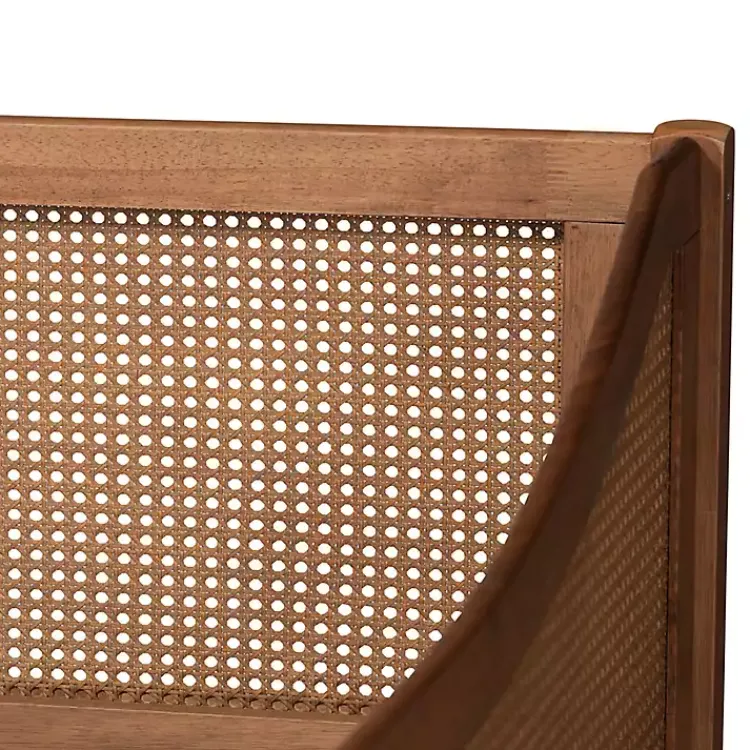 Kirklands Home Walnut Wood and Rattan Twin Daybed Brown Online