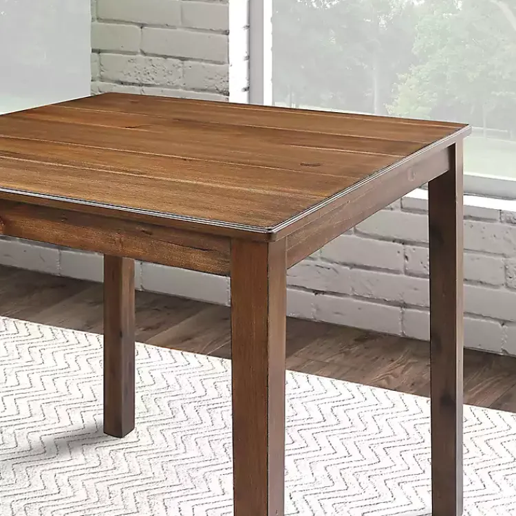 Kirklands Home Walnut Wood Brooke 5-pc. Counter Height Set Brown
