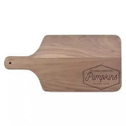 Kirklands Home Walnut Wood Farm Fresh Pumpkins Cutting Board Brown Sale