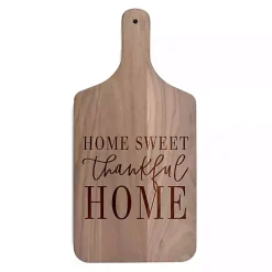 Kirklands Home Walnut Wood Home Sweet Thankful Home Cutting Board Brown Online