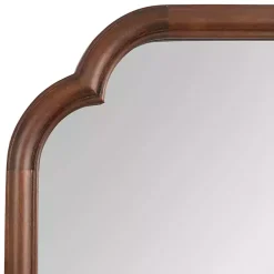 Kirklands Home Walnut Wood Scallop Wall Mirror Brown Online