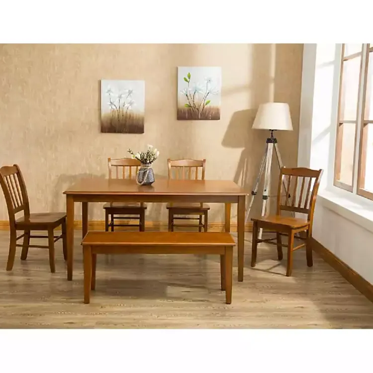 Kirklands Home Walnut Wooden Dining Bench Brown Online