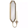Sconces>Kirklands Home Wardelle Antique Gold Mirrored Taper Candle Sconce