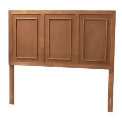Kirklands Home Warm 3-Panel Wood Full Headboard Brown Best