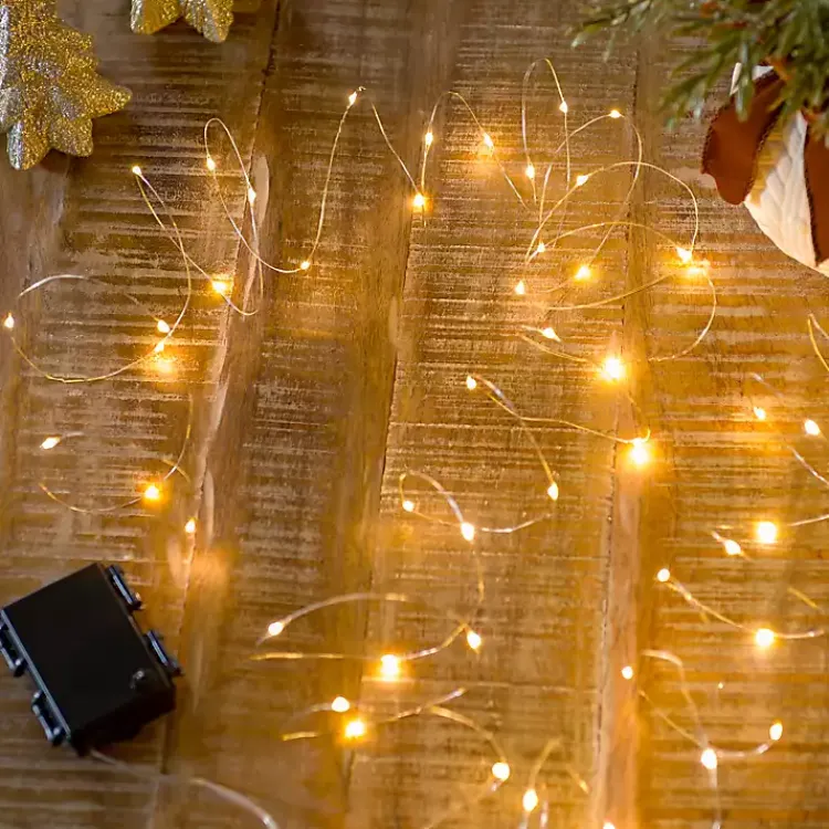 Decorative Accents>Kirklands Home Warm Mini String Lights, 32 ft. Gold