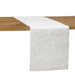 Fall>Kirklands Home Warm Neutral Leaves Table Runner