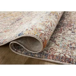 Kirklands Home Warm Neutral Lucca Area Rug, 6x9 New