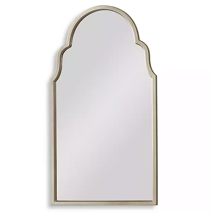 Kirklands Home Warm Silver Arched Wall Mirror